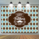 Blau Plaid Einfach Glücklich Väter Tag Party Hintergrund